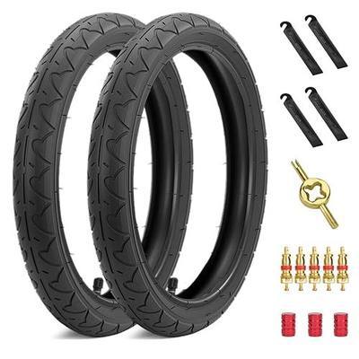 Rear 16×1.75/2.125 Tires and Tubes, 16x1.75/47-305 Stroller Tire | Fit for BOB Stroller Revolution Se Pro Flex Jogging Duallie Stroller(2Sets)
