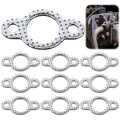 Feekoon 10 Pack Replacement for 24 041 49-S Exhaust Manifold Gasket | Compatible with Kohler CH18 CH20 CH22 CH23 CH25 CH670 CH680 CV742 CV745, Exhaust Gasket for Lawn Tractor Mower Generator