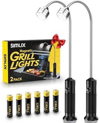 Magnetic Grill Light Outdoor Grill: 2Pack Grilling Gifts for BBQ Enthusiast | Grilling Accessories, Bright & 360° Flexible, Ip65 Waterproof Outdoor Night Barbecue , Strong Magnetic Base Fit Most Grills