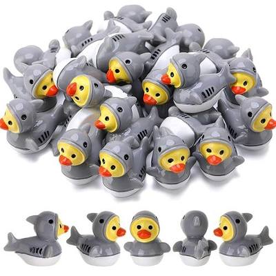 30 Pcs Shark Ducks, Mini Shark Resin Ducks Bulk
