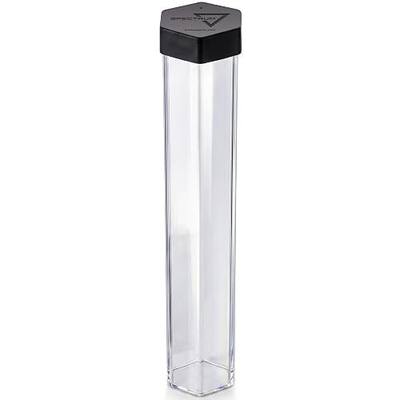 BCW Large Playmat Tube | One Tube - Single Hexagon Playmat Holder for 24" x 14" Mats | Plastic MTG Mat Tube | Protective Storage Case for TCG, MTG, and Card Games