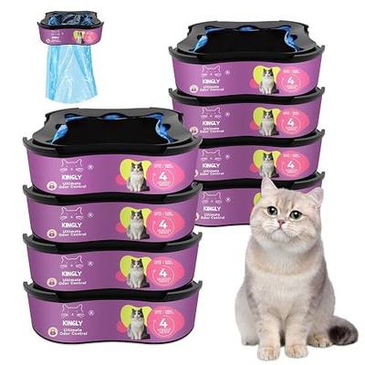 Premium Cat Litter Refill Bags |Jumbo 28FT 8-Pack | Lasts Up to 32 Months | 8 Cartridges for Superior Odor Control