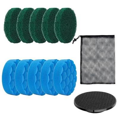 Electric Spin Scrubber Replacement Brush Heads Set, 10 Piece Replacement Brush Cleaning Kit for Cordless Power Scrubber, for Household Cleaning Brushes Kitchen Bathroom Floor Tile Car