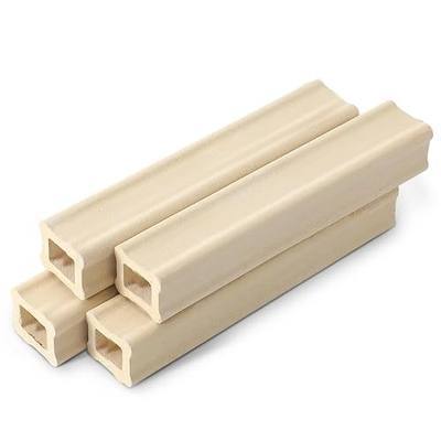 Nuanchu 4 Pack 1 x 6 Inch Kiln Post High Alumina Kiln Posts Square Ceramic Shelf Supports for High Temperature Kilns Sturdy Firing Posts