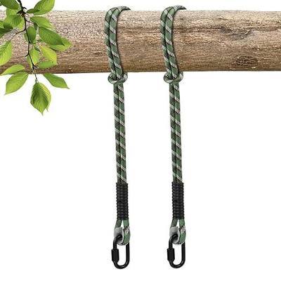 Heavy Duty Tree Swing Ropes, Hammock Tree Straps Hanging Kit, for Outdoor Swings Hammock Playground Set Accessories (3.75ft,45",Green,2Pack)