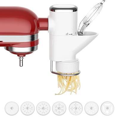 HOZODO Gourmet Pasta Press Attachment for KitchenAid Stand Mixers | Pasta Attachment for Kitchen Aid Mixer Attachments, 7 Interchangeable Pasta Plates, Pasta Maker