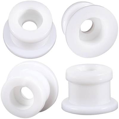 4 Pcs White Shifter Bushing, Shifter Cable Bushing, 0.4"×0.56" | Sturdy Shift Linkage Bushing, Practical Transmission Shift Cable Bushing, Shift Cable Bushing Repair Kit for Most Models