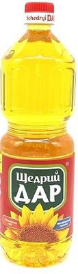 Schedryi Dar Fragrant Unrefined Sunflower Oil Cold Pressed Higher Grade 31.1 fl oz / 920 g (1 Pack)