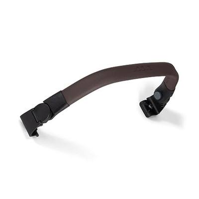 Joolz Aer2 Foldable Bumper Bar for Joolz Aer2 Stroller – One-Hand Fold Compatible, Secure & Comfortable Toddler Support Bar, Leatherette Finish, Easy Click-On Design - Mid Brown Carbon