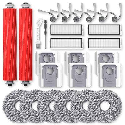 Qrevo S Pro/QV 35A Replacement Accessories for Roborock Qrevo S Pro, QV 35A, QV 35S Robot Vacuum, 2*Main Brush, 6*Side Brush, 4*Filters, 6*Mop Pads, 6*Dust Bag, 2*Tools