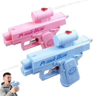 2 Pcs Prank Water Gun,Prank Two-Way Water Gun, Prank Squirt Gun,Reverse Water Guns for Parties & Summer Fun Hilarious Novelty Toy,Swimming Pool Beach Sand Water Fighting Activities Ideas Gift Toys