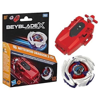 Beyblade X Meteoroid Dragoon 3-70J Left Spin String Launcher with Takara Tomy Attack Type Top, Battling Tops Game Toys, Ages 8+ (Amazon Exclusive)