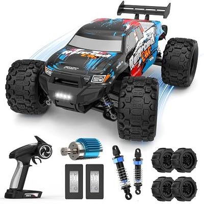 1:16 4X4 High-Speed 40-50+KM/H(Peak) RC Cars Monster Truck - 390 Motor Durable axle & Suspension RC Truck | 3000mAh Batteries | rc Car Toys Back-to-School Season Birthday for Teens Aged 14+