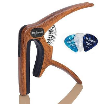 Heavy Duty Guitar Capo for Acoustic/Electric Guitar,Guitar Clip,6 String, 12 String, Gradient Color Guitar Clamp for Bass Classical Guitar, Ukulele, Mandolin(Rosewood Color)