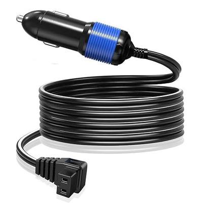 12V/24V DC Power Cord for Car Refrigerator Car Fridge, 11.5FT Heavy Duty Cable Built-in Fuse w/Secure Plug Compatible with Most Brands Refrigerator