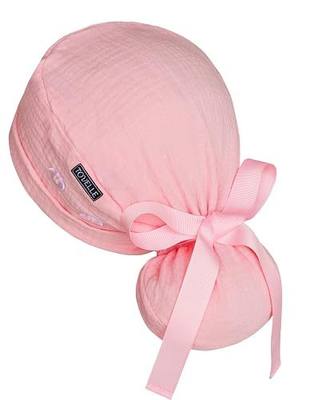 Ponytail Scrub Cap for Women – Solid Light Pink Surgical Cap with Buttons, Cotton Ponytail Scrub Caps, Adjustable Surgical Hat for Women to Secure Long Hair