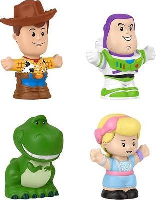 Fisher-Price Little People Disney Pixar Toy Story Figure Pack | 4 Movie Characters, Pretend Play, Toddlers & Preschool Kids Ages 18+ Months
