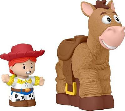 Fisher-Price Little People Disney Pixar Toy Story Bobbin’ Bullseye | Toy Horse with Action, Jessie Figure, Pretend Play, Toddlers & Kids Ages 18+ Months