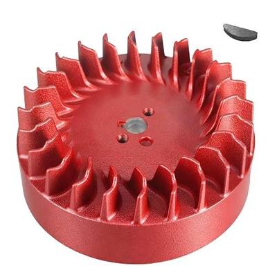 Aluminum Flywheel 10 Krpm For Predator Nonhemi 212cc 196cc 224cc Engine For Honda GX160 Gx200 69730 69736 For Coleman CT200U BT200X Mini Bike Performance Parts(Red)