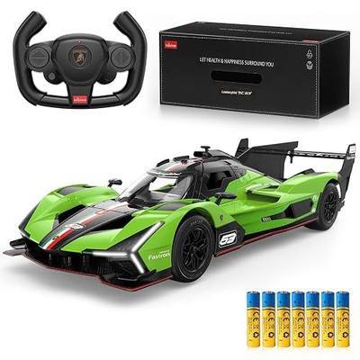 AEROQUEST Lambo Remote Control Car 1:14 Lamborghini SC63 Model | Officially Licensed, Adjustable speed,Birthday Gift,Scissor Doors,Metallic Paint,Lambo RC Car ,Model,Metallic paint