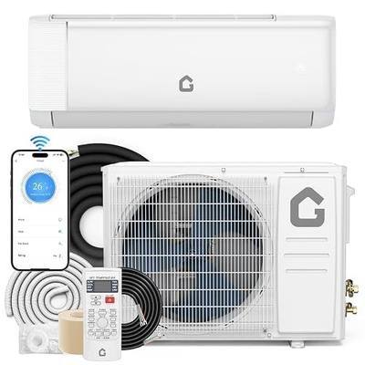 Mini Split WiFi Air Conditioner 9000 BTU with 18.5 SEER2 Efficiency | Smart Split Unit AC Cooling/Heating Up to 450 Sq.Ft, Inverter Tech Ductless Air Conditioner with Remote Control