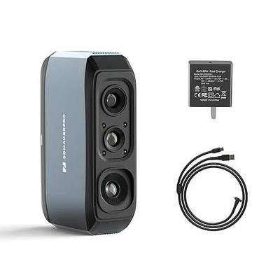 3DMakerpro 3D Scanner Moose, Medium-Format 3D Scanners for Printing, Blue Led Light Source, Up to 0.03mm Accuracy, 24-Bit Full-Color Scanning