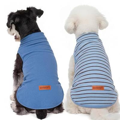 2 Pack Dog Sweater Clothes Soft Velvet Fabric Coat Dog Sweatshirt Sweaters for Small Medium Large Dogs Pullover Turtleneck Pet Puppy Clothes Cold Weather Warm Puppy Sweater