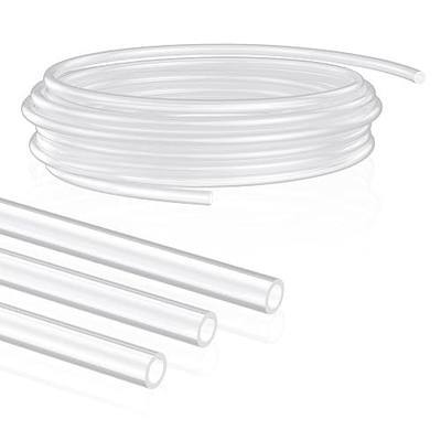 Pawfly 10 ft Food Grade Silicone Tubing, 1/4" ID x 3/8" OD, High Temp Pure Silicone Hose for Home Brewing Winemaking, Flexible Transparent Plastic Tubing, Silicone Pipe, Air Hose