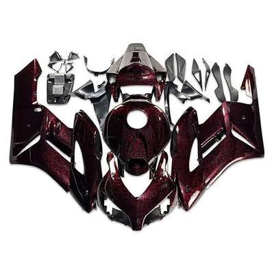 Red Forged Carbon Fiber Look Fit for Honda 2004 2005 CBR1000RR CBR 1000RR Injection Mold ABS Plastics New Bodywork 04 05 As5