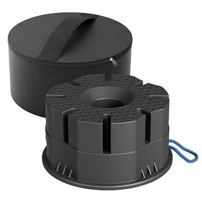 6"H 12000lbs Trailer Jack Block,Stackable Camper Leveling Block, 1P | for Travel Trailers & 5th Wheels, with Bag, Camper Universal Compatibility & Convenient Storage