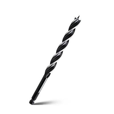1/2" x 10" Auger Drill Bit for Wood, Hex Shank Tri Flute Ship Auger Long Drill Bit for Soft and Hard Wood,Tree Stump,Plastic,Drywall and Composite Materials