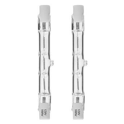 R7S Halogen Bulbs, T3 78mm 120V 100W 2700K Warm White Dimmable Double Ended Bulbs for Work, Ceiling Lights, Landscape Lights, Floor Lamps(2 Pack)