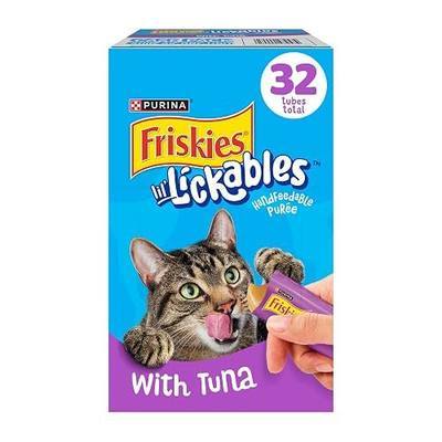 Purina Friskies Lil’ Lickables with Tuna Lickable Cat Treats - 16 oz (Pack of 32)