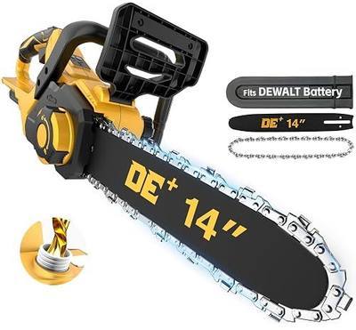 14 Inch Brushless Electric Chainsaw Cordless for Dewalt 20V Battery, Mini Chain Saw with Auto Oiler, Low Kickback, Battery Powered Chainsaw for Tree Trimming, Storm Clean-Up, Firewood Cutting, Pruning
