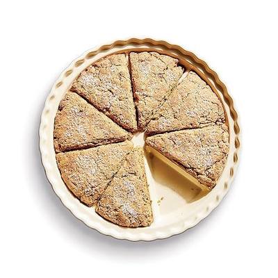 King Arthur Baking Company Ceramic Scone Pan, Ceramic, Distributes Heat Evenly, Makes 8 Uniform Scones