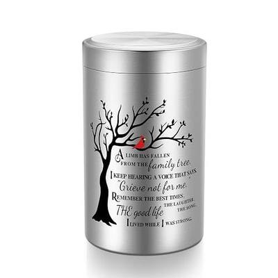 SOITIS Small Urns for Human Ashes Keepsake 3.54“ Tree of Life Mini Urns | Memorial Keepsake for Men Women Cremation Urns for Adult Female Male Tree Silver Funeral Urn Cremation Urns for Human Ashes