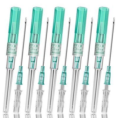 10Pcs Catheter Needles 18G - Rayyl 18G Catheter Piercing Needles Disposable for Tongue Ear Nose Belly Lip Piercing Kit Piercing Supplies (18G-10pcs)