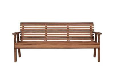 Amish Casual Heavy Duty Roll Back Outdoor Bench (5-Foot, Oak Stain)