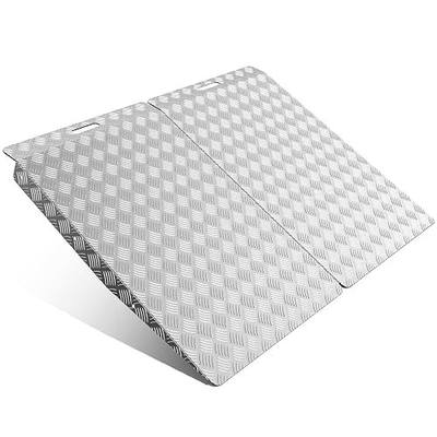 gardhom 33" x 48" Shed Ramp for Riding Mower Aluminum Rust-Free 1500 LBS/Pair Capacity Ramps for Lawn Mower Snow Blower Motorcycle Garages Barns (2PCS)