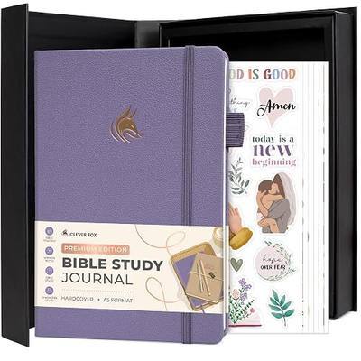 Clever Fox Journal for Bible Study Premium Edition – Guided ESV Bible Reading Journal with Note-Taking Prompts – Devotional & Prayer Notebook for Women, Men & Beginners, 5.8”x8.3” (Lavender)
