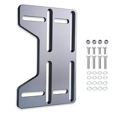 JMCHstore Mini Bike Engine Mount Plate 10mm Aluminum Bracket Kit,for FRP GMB100 Coleman B100 Mega Moto mm80, for Hoverheart MB001 Baja DB30 Motovox MBX10, Bolt-On Swap for Predator 212 196 224cc