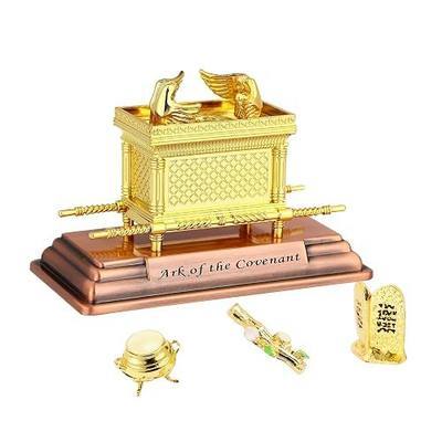 Ark of The Covenant Model Replica - Biblical Tabernacle with Aaron's Rod, Manna & Stone Tablets for Collectors, Religious Decor, Bible Study(Small)