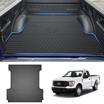 T TGBROS Truck Bed Mat for Ford F-150 2015-2025 (5.5FT Bed) & Lightning 2022-2025 All Weather Cargo Bed Liner Rear Trunk Liner for F150 Accessories Black Non-Slip