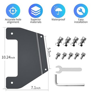 2° Tilt Mobility RV Roof Mount for Starlink Performance Gen 3 | Fits Gen 3 Performance, 2° Low Profile, Tool-Free, 174mph Windproof, Anti-Rust for RV Boat & Roof Rack or Slotted Vehicle Rails