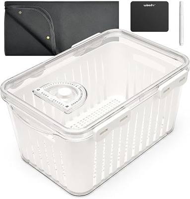 Wisedry 2PCS 10L Silica Gel Flower Drying Box, One Step Retrieve Dried Flowers, 12.6''L X 8.3''W X 6.1''H Storage Box with Cleanup Mat, Erasable Pen & Adhesive Label