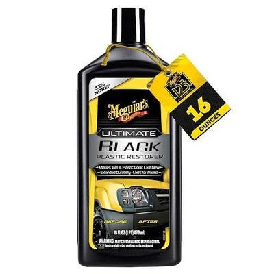 Meguiar's Ultimate Black Plastic Restorer, 16OZ BT, 6/CV