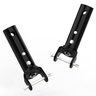 Poolvio Pool Vacuum Head Replacement Handles (2-Pack) – Heavy‑Duty Aluminum Swivel Handles with EZ Clips & Locking Pins – Fits Standard 1‑1/4″ Telescopic Pole & Pool Accessories