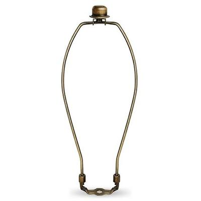 12'' Bronze Lamp Shade Harp Holder Detachable Lamp Harp Adapter Replacement | Lamp Shade Bracket Replacement with Standard Harp Saddle & Lamps Finials, Metal Decorative Accessories and Parts Repair