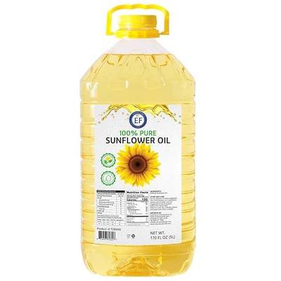 Eastern Feast - 100% Pure Sunflower Oil, (5 L) 1.32 Gallon, High Heat Neutral Cooking Oil