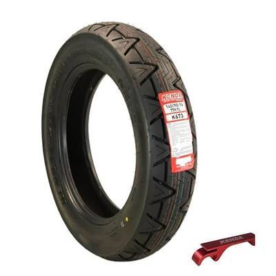 Kenda Kruz K673 140/90-16 77H Rear Motorcycle Tire - | Bias-ply construction for cruiser motorcycles. Ideal for all-weather grip, responsive handling, and even wear.